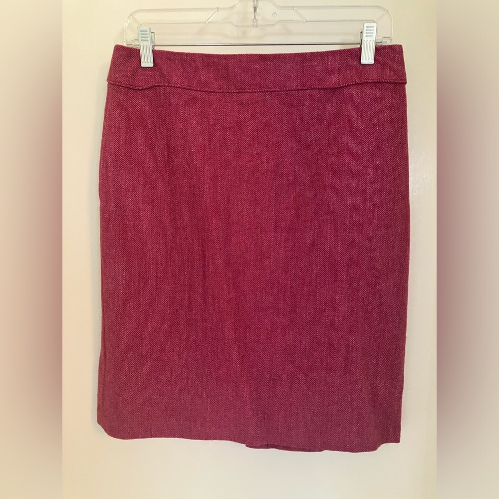 Pink Shimmer Pencil Skirt